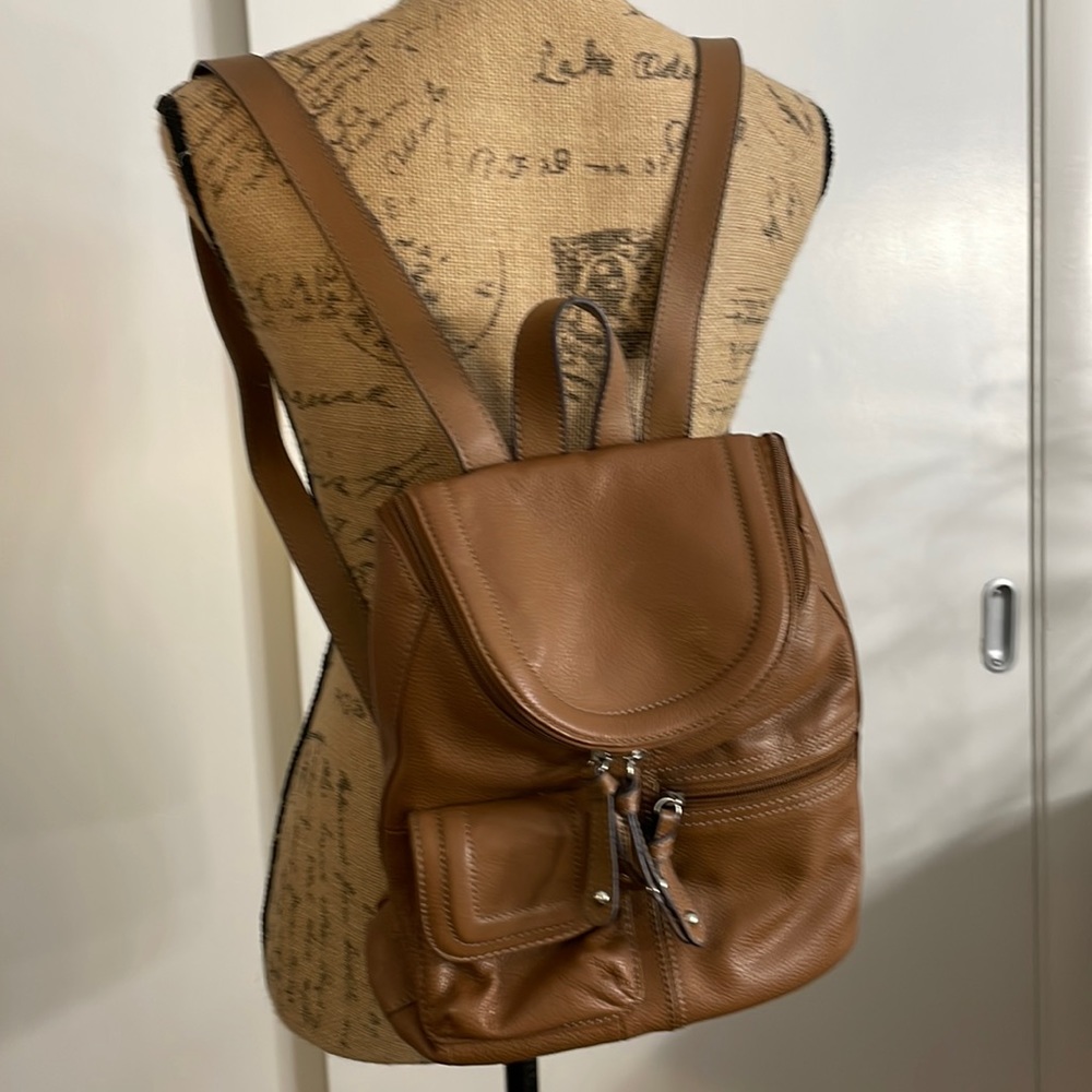 Tignanello backpacks brown color